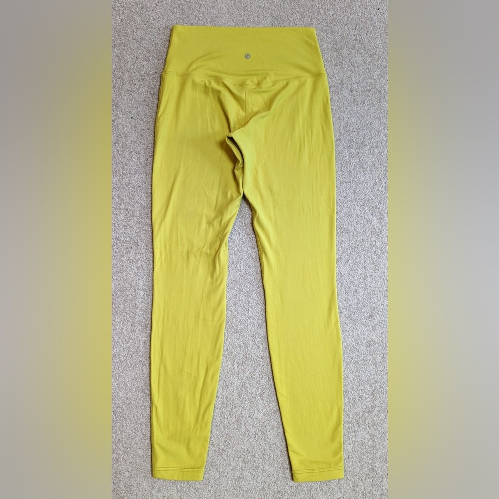 lululemon Sunshine Yellow Align 25” Leggings size 8